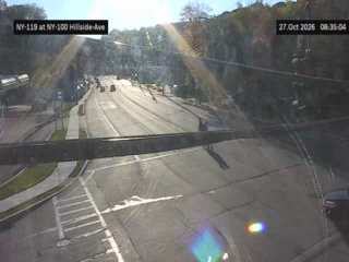NY-119 at NY-100 at Hillside Avenue live camera view