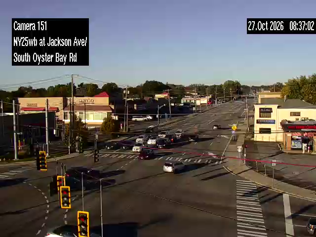 NY 25 at South Oyster Bay Rd. and Jackson Ave. live camera view