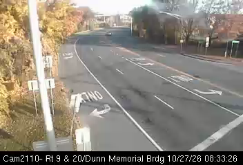 US 9 & 20 EB at the Dunn Memorial Bridge live camera view