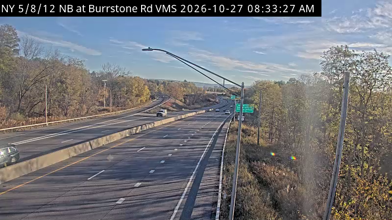 NY 5/8/12 NB at Burrstone Rd VMS live camera view