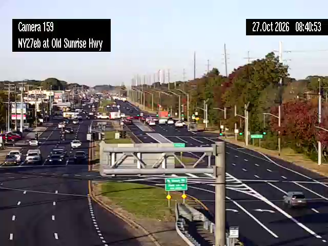 NY 27 at Old Sunrise Hwy live camera view