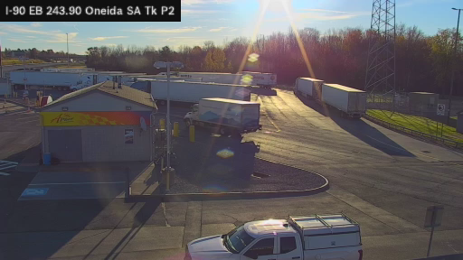 I-90 MP 243.90 EB Oneida Service Area Truck Park 2 live camera view