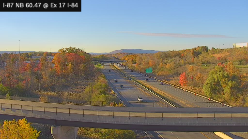 I-87 MP 60.47 NB at Interchange 17 (I-84) live camera view