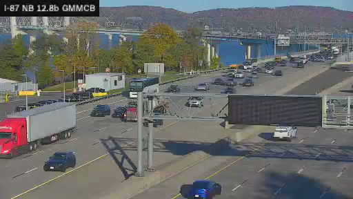 I-87 MP 12.80b NB Gov. Mario M. Cuomo Bridge View 2 live camera view