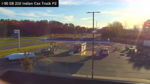 I-90 MP 210.00 EB at Indian Castle Service Area Truck Park 2 live camera view