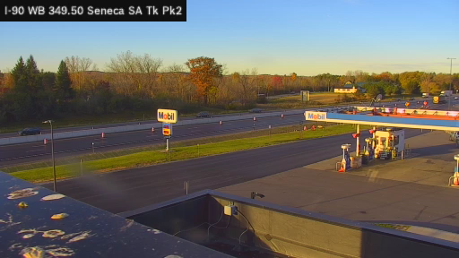 I-90 MP 349.50 WB Seneca Service Area Truck Park 2 live camera view