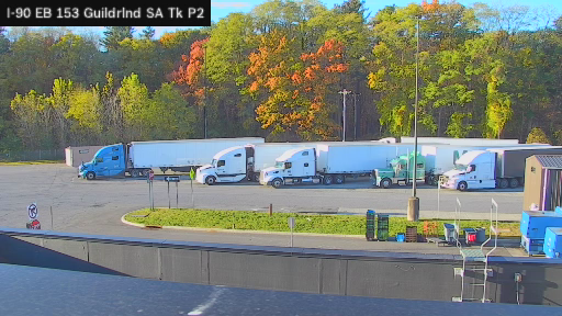 I-90 MP 153.00 EB Guilderland Service Area Truck Park 2 live camera view
