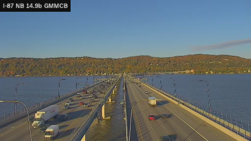 I-87 MP 14.90b NB Gov. Mario M. Cuomo Bridge View 2 live camera view
