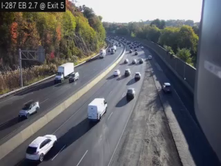 I287 EB at Exit 5 NY100/NY119 MM 2.6 live camera view