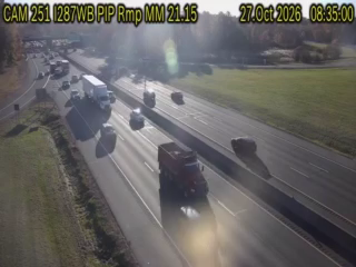 I-287 WB at Exit 13N Ent Ramp MM 21.15 live camera view