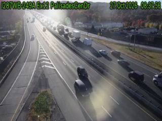 I87 NB 249A at Exit 12 at North Palisades Center Dr MM 18.91 live camera view