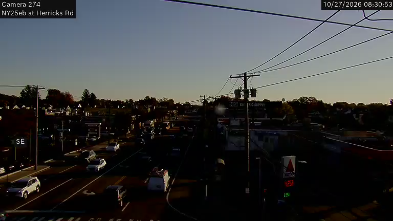 NY 25 Eastbound at Herricks Road live camera view