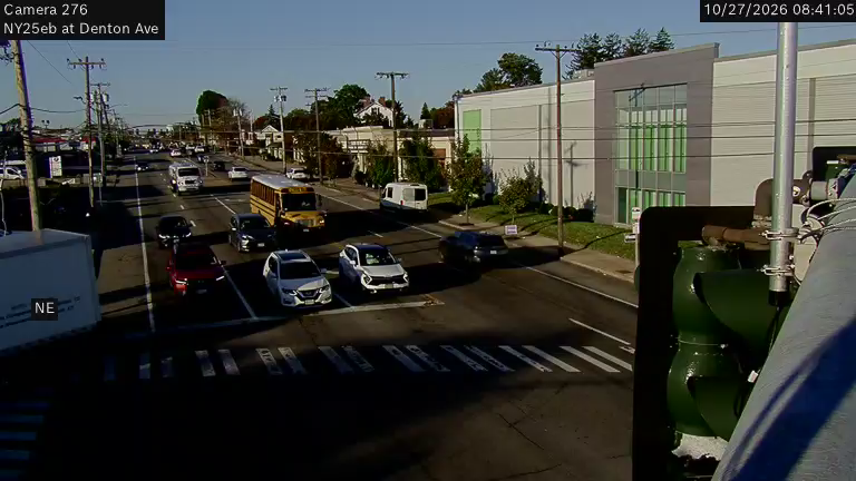 NY 25 Eastbound at Denton Ave. live camera view