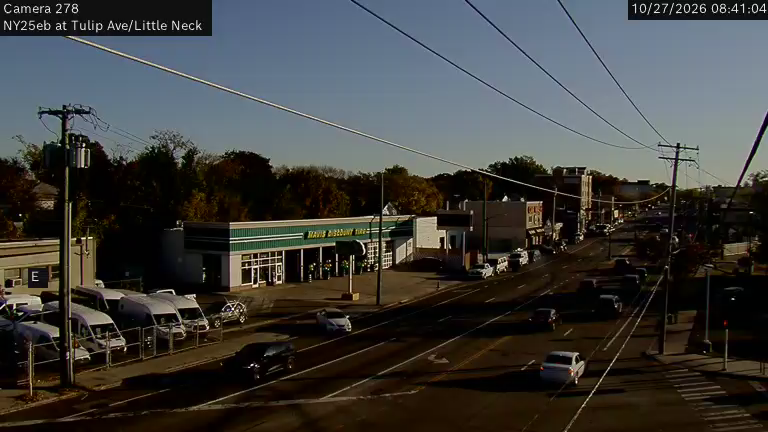 NY 25 Eastbound at Little Neck Pkwy. live camera view