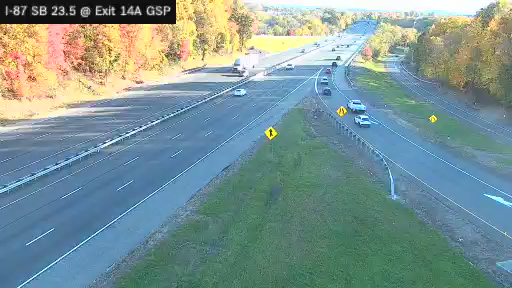 I-87 MP 23.50 SB at Interchange 14A (Garden State Parkway) live camera view