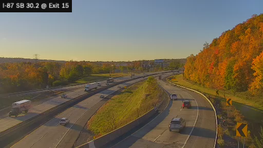 I-87 SB MP 30.2 SB @ Exit 15 live camera view