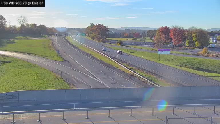 I-90 MP 283.79 WB at Interchange 37 live camera view