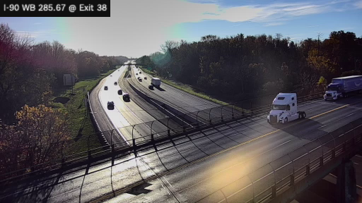 I-90 MP 285.67 WB at Interchange 38 live camera view