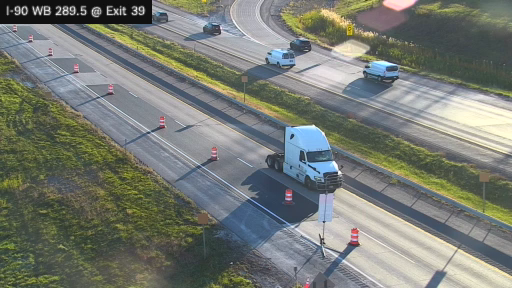I-90 MP 289.50 WB at Interchange 39 live camera view