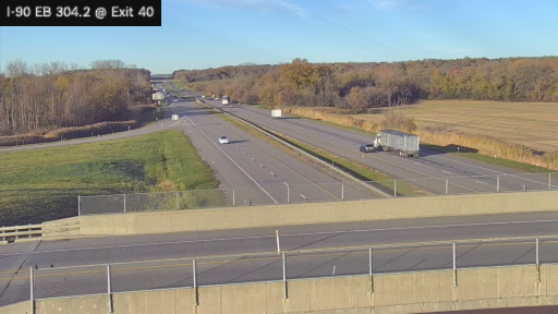 I-90 MP 304.20 EB at Interchange 40 (Weedsport) live camera view