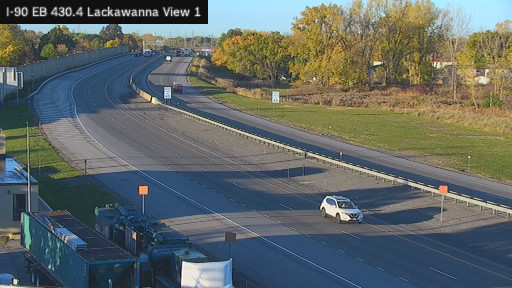 I-90 MP 430.40 EB at Interchange 55 (Lackawanna Toll Gantry) View 2 live camera view