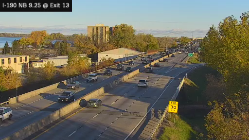 I-190 MP 9.25 NB at Interchange 13 (Austin Street) live camera view