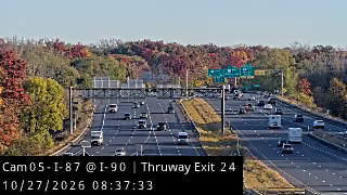 I-87 at I-90 / Thruway Exit 24 live camera view