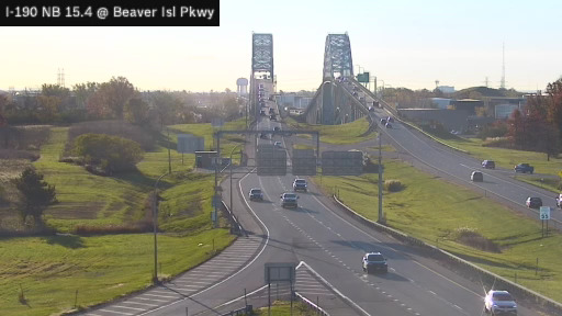 I-190 at Interchange 18A (Route 324) North of South Grand Island Bridge live camera view