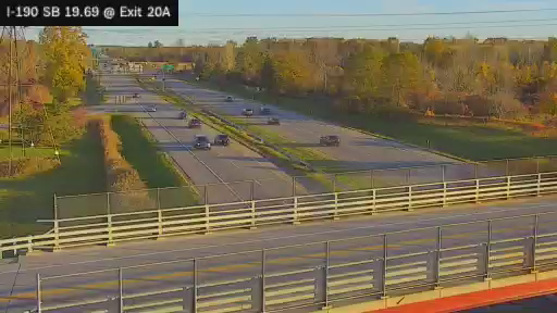 I-190 MP 19.69 SB at Interchange 20A (West River Parkway) live camera view