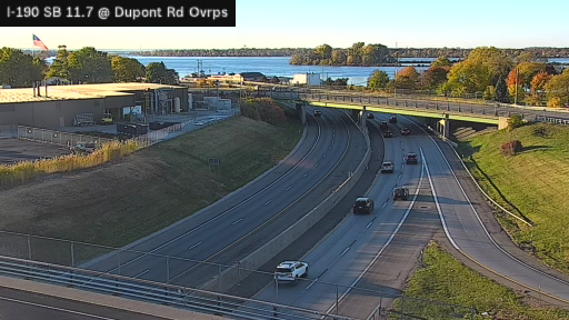 I-190 MP 11.7S at Dupont Road overpass live camera view