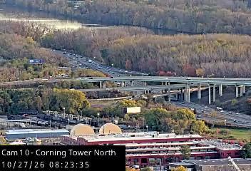 I-787 from the north side of the Corning Tower live camera view