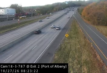 I-787 at Exit 2 (Port of Albany) live camera view