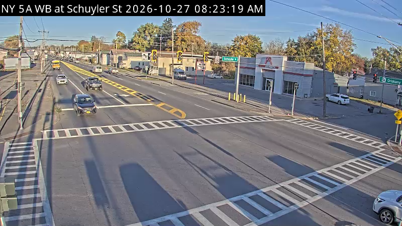 NY 5A WB at Schuyler St live camera view