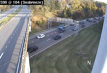 NY-590 (Sea Breeze Expy) North of Ridge Road live camera view