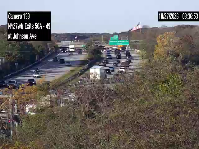 NY27(Sunrise Hwy.) at Johnson Ave live camera view