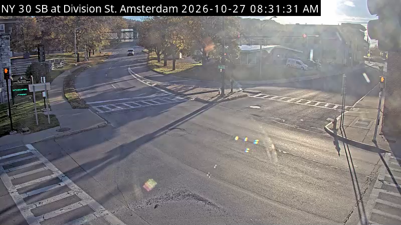 NY 30 SB at Division St live camera view