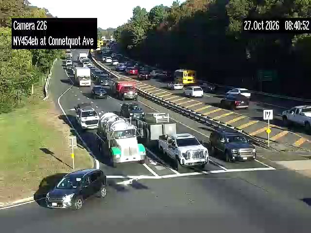 NY 454 at Connetquot Ave; Southwest live camera view