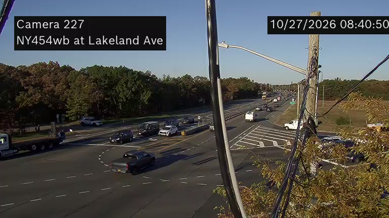 NY 454 at Lakeland Ave; Northeast live camera view