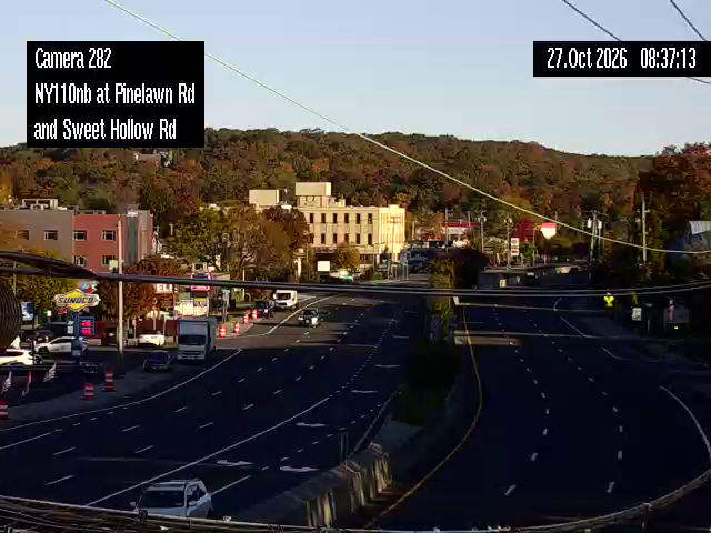 NY 110 Northbound at Pinelawn / Sweet Hollow Road live camera view