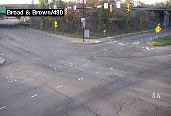 Broad St at Brown St / Campbell / I-490 live camera view