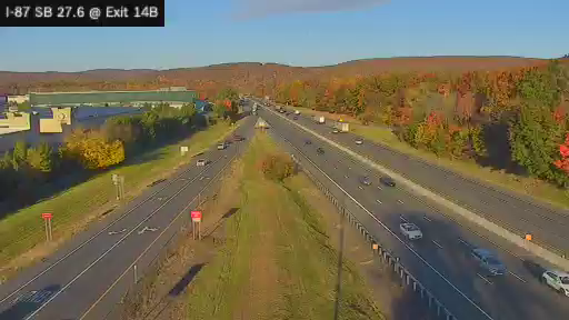I-87 MP 27.60 SB at Interchange 14B (Airmont Road) live camera view