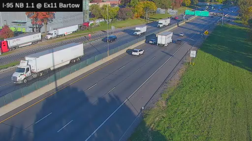 I-95 MP 1.10 NB at Interchange 11 (Bartow Avenue) live camera view