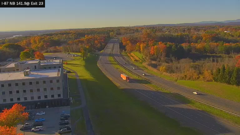 I-87 MP 141.90 NB at Interchange 23 (Albany /I-787) live camera view