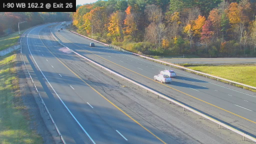 I-90 MP 162.20 WB at Interchange 26 (Schenectady/I-890/Route 5S) live camera view