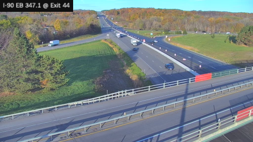 I-90 MP 347.10 EB at Interchange 44 (Canandaigua) live camera view