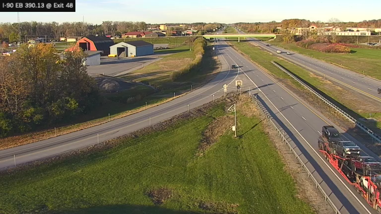 I-90 MP 390.13 EB at Interchange 48 (Batavia) live camera view