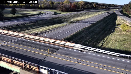 I-90 MP 485.00 WB at Interchange 60 (Westfield) live camera view