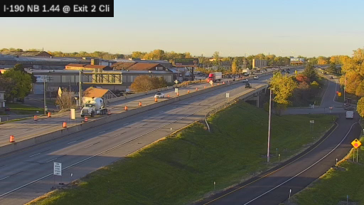 I-190 MP 1.44 NB at Interchange 2 (Clinton Street Route 354) live camera view