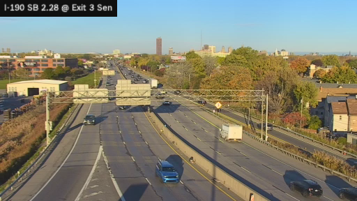 I-190 MP 2.28 SB at Interchange 3 (Seneca Street Route 16) live camera view