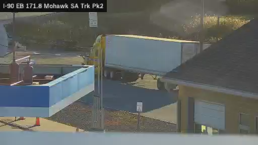 I-90 MP 171.80 EB Mohawk Service Area Truck Park 2 live camera view